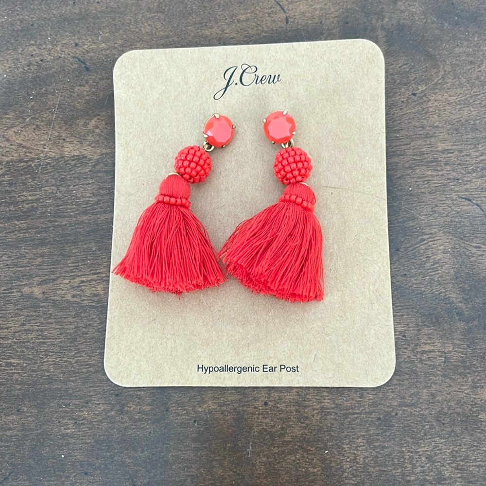 J. Crew statement earrings